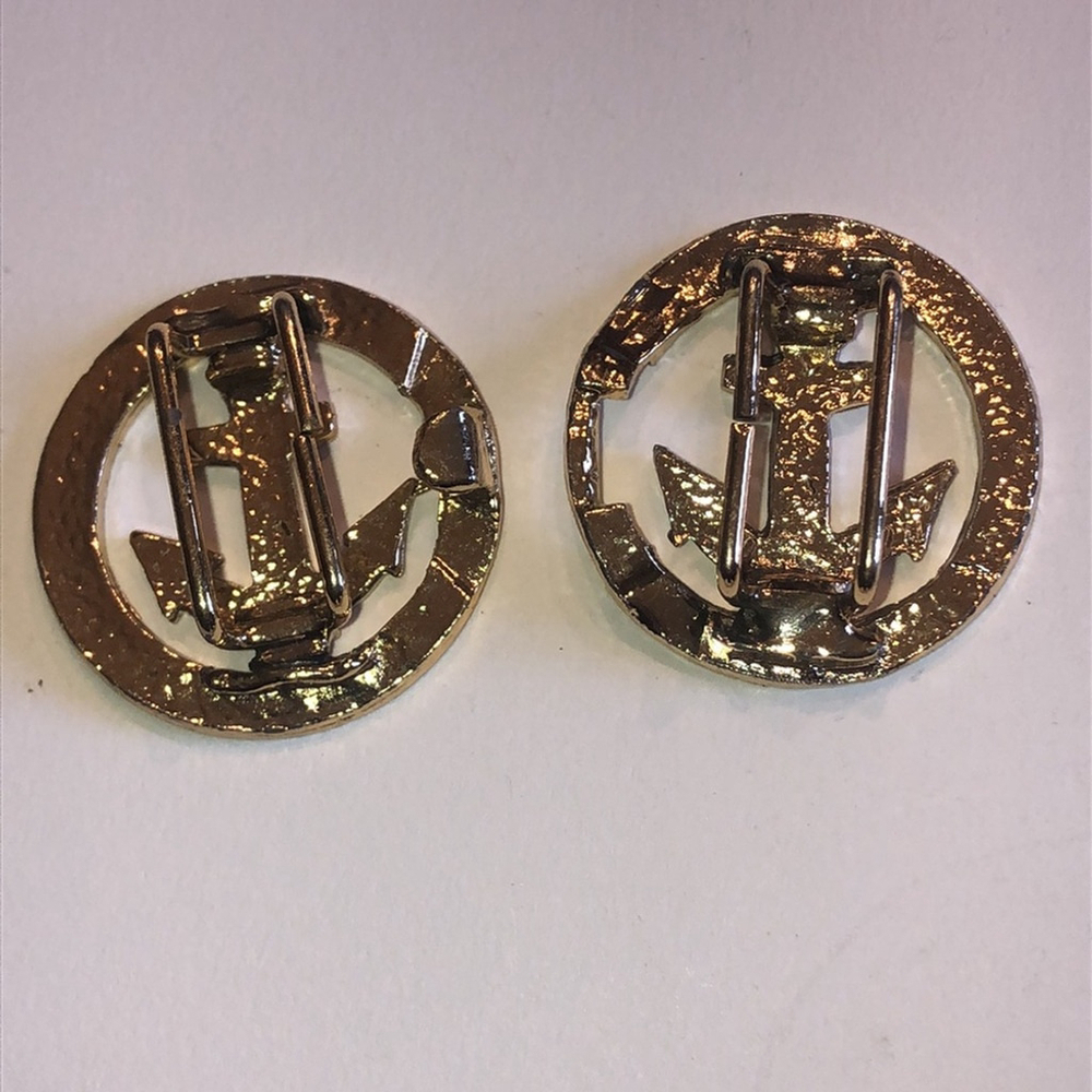 Vintage Gold Tone Nautical Anchor Retro Boho Belt Buckle - Picture 7 of 7